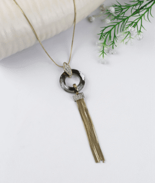 Blissling Luxe Crystal Tassel Necklace
